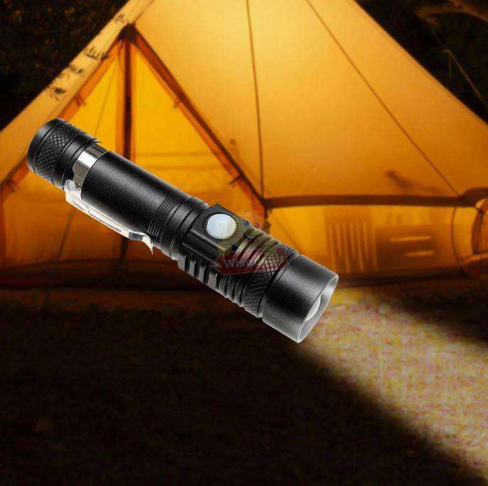 Multimode Zoomable Handheld Flashlight Kit