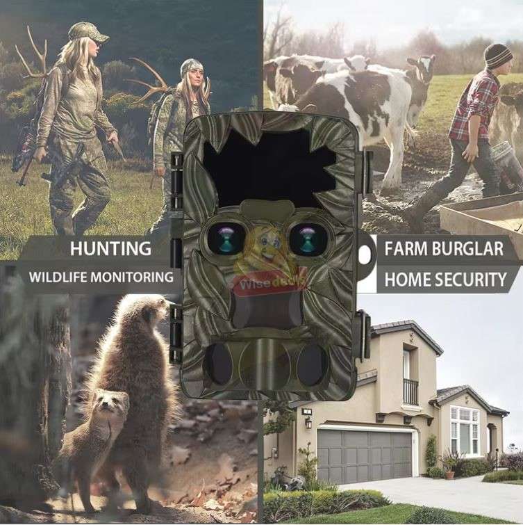 4K 20MP Dual-Lens Wide Angle Waterproof Night Vision Hunting Camera