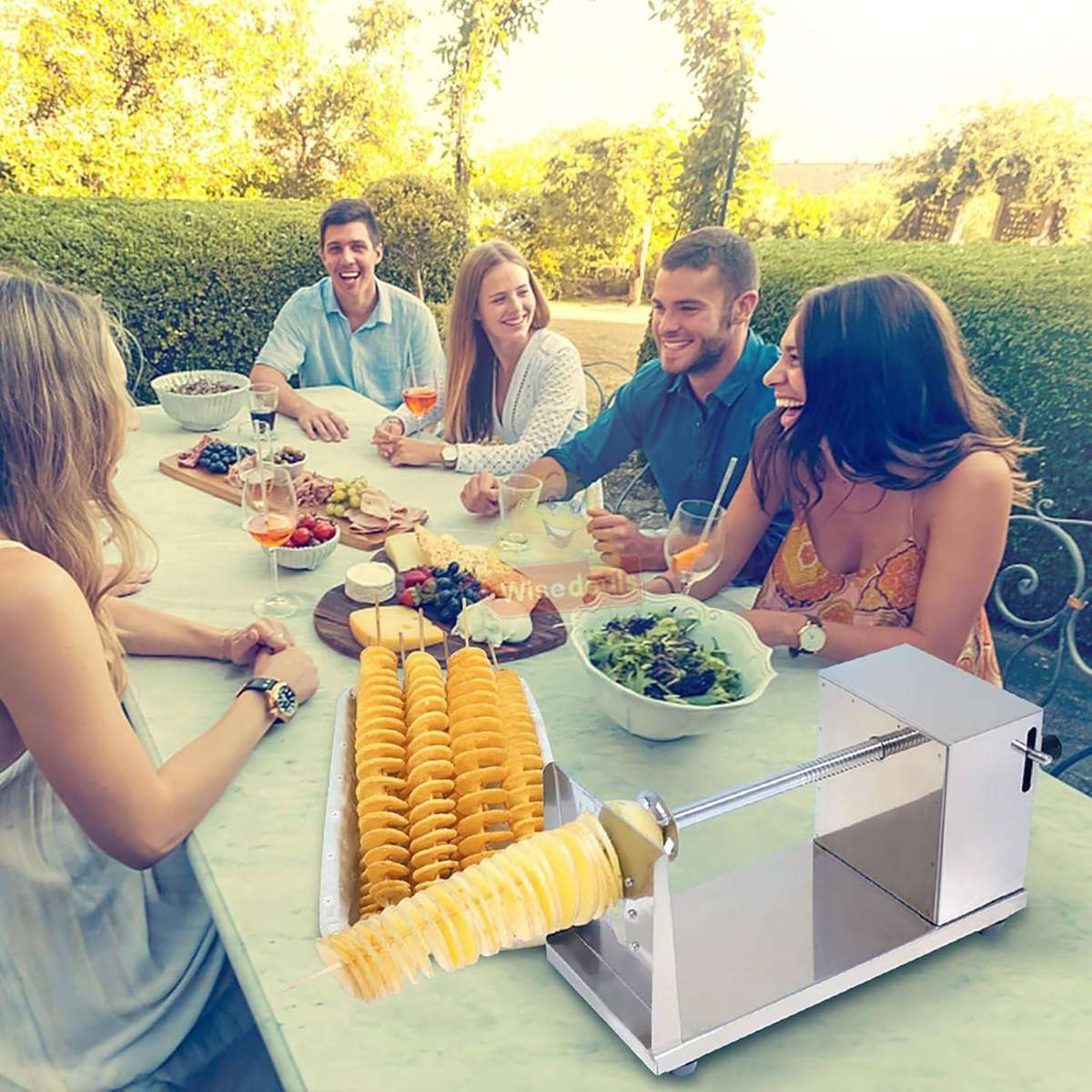 Stainless Steel potato spiral and veggie slicer tornado