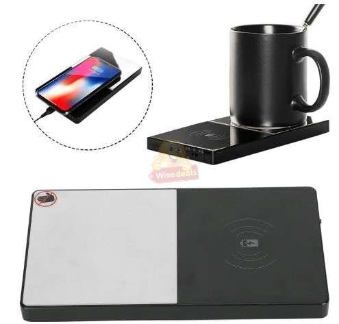 2-in-1 Wireless Charger and Coffee Cup Warmer