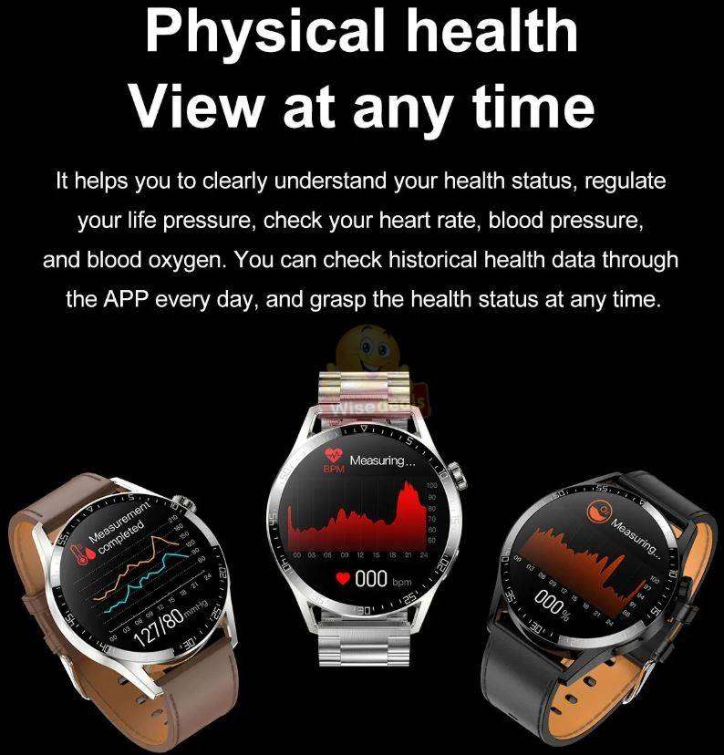 Smart Watch with 3 Straps