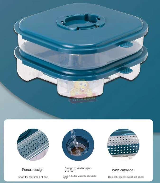 Reusable Double Layer Cockroach Harmless Trap for Home Garden