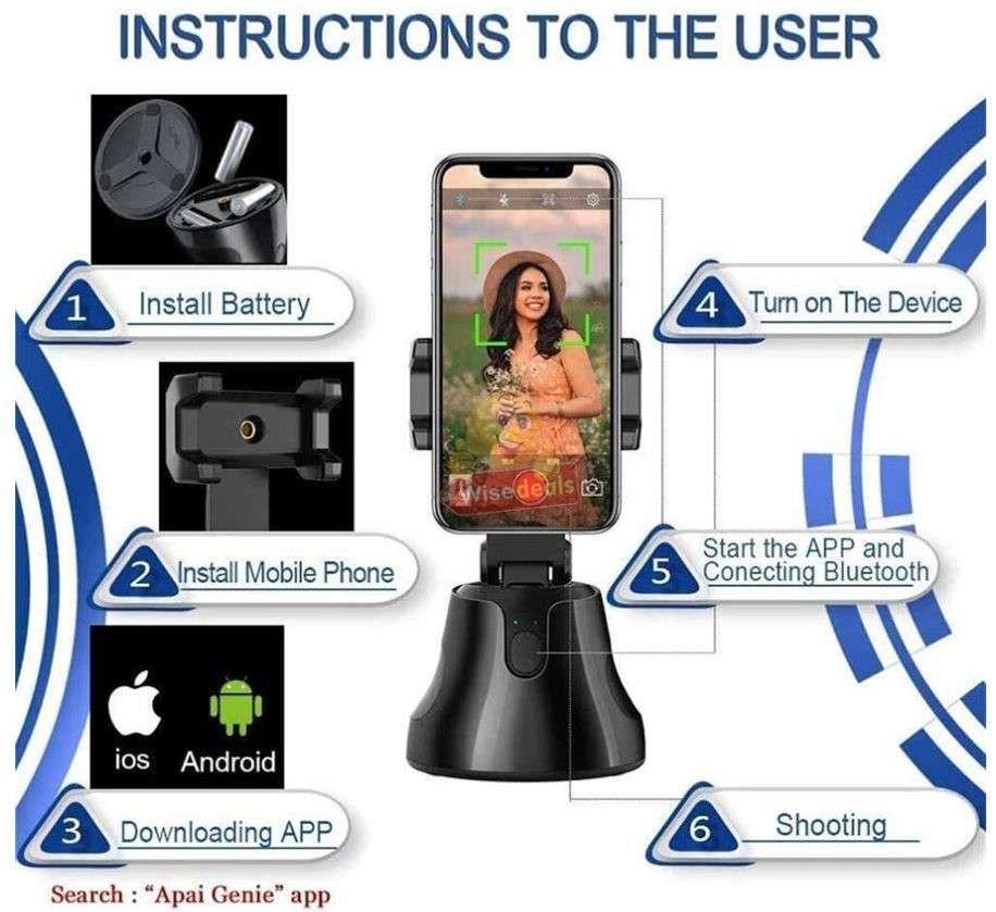 Smart Remote-Control Recording by Apai Genie Object Tracking Multi-angle Android & IOS