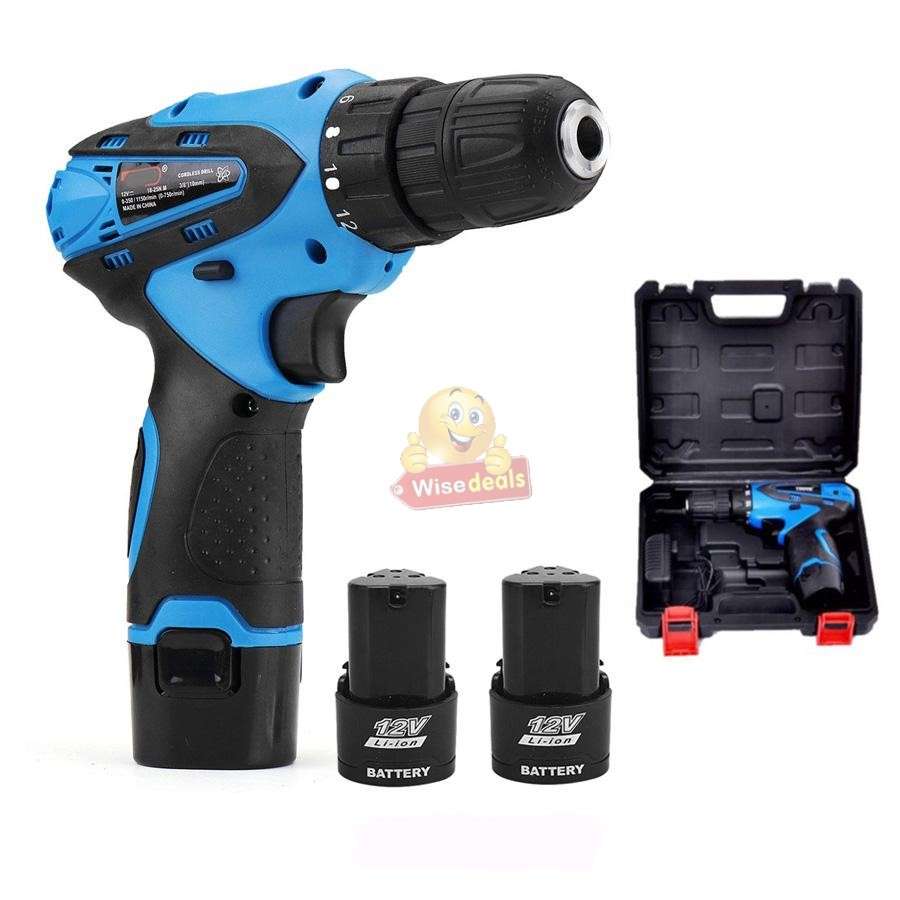 Drill Set with 2 X Lithium Batteries in a Carry Case