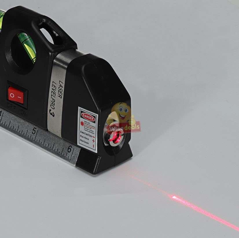 Laser Level Pro 3 Multi-Purpose Measuring Tool With 2.5m Tape