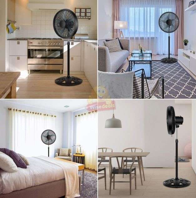 18 Adjustable Stand Fan with 3 Speed Controls