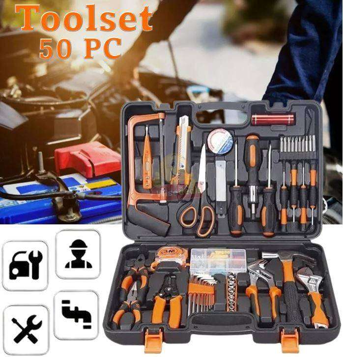 Professional 50 Piece Tool Set in Compact Case