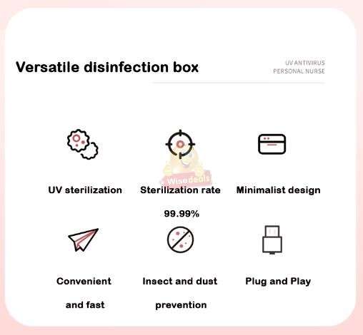 3 in 1 Fast Wireless Charger and UV Sanitizer Case Station in Black