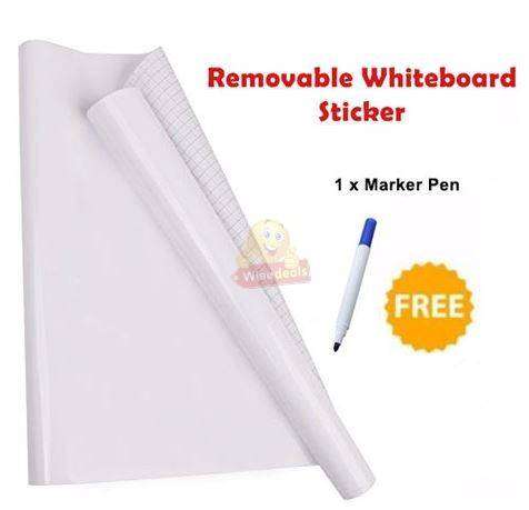 Whiteboard Wall Sticker 2000mm X 600mm