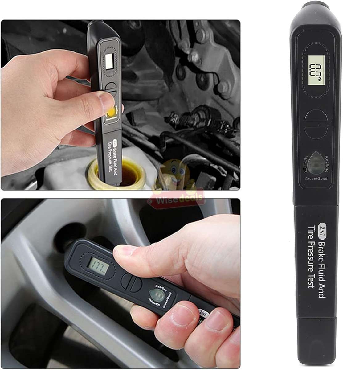 2 In 1 Digital Auto Brake Fluid and Tyre Pressure Tester