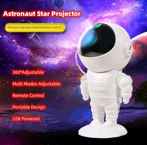 Astronaut Starry Sky Colourful Star Projector with Timer
