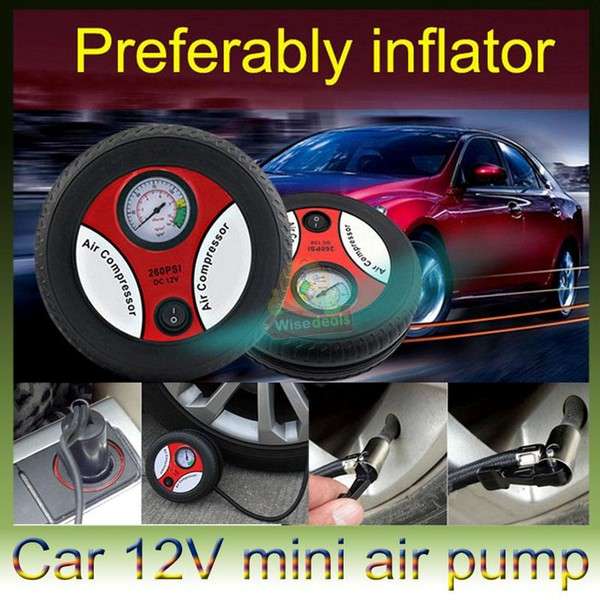 Portable Mini Air Compressor Auto Pump Car Sport Tyre Inflator