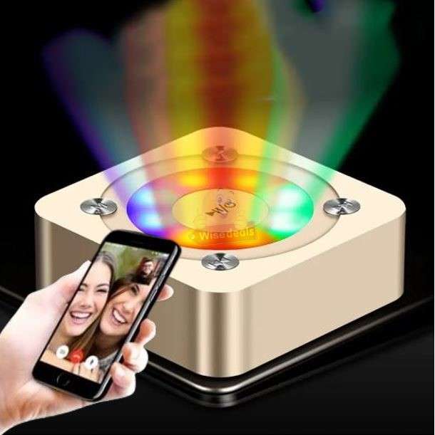 Portable Bluetooth Stereo Speaker with Built-in MIC & Light Support Hands-free Calls & TF Card & AUX
