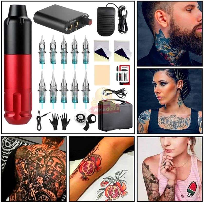 Tattoo Kit with Lots of Accessories in a Handy Carry Case