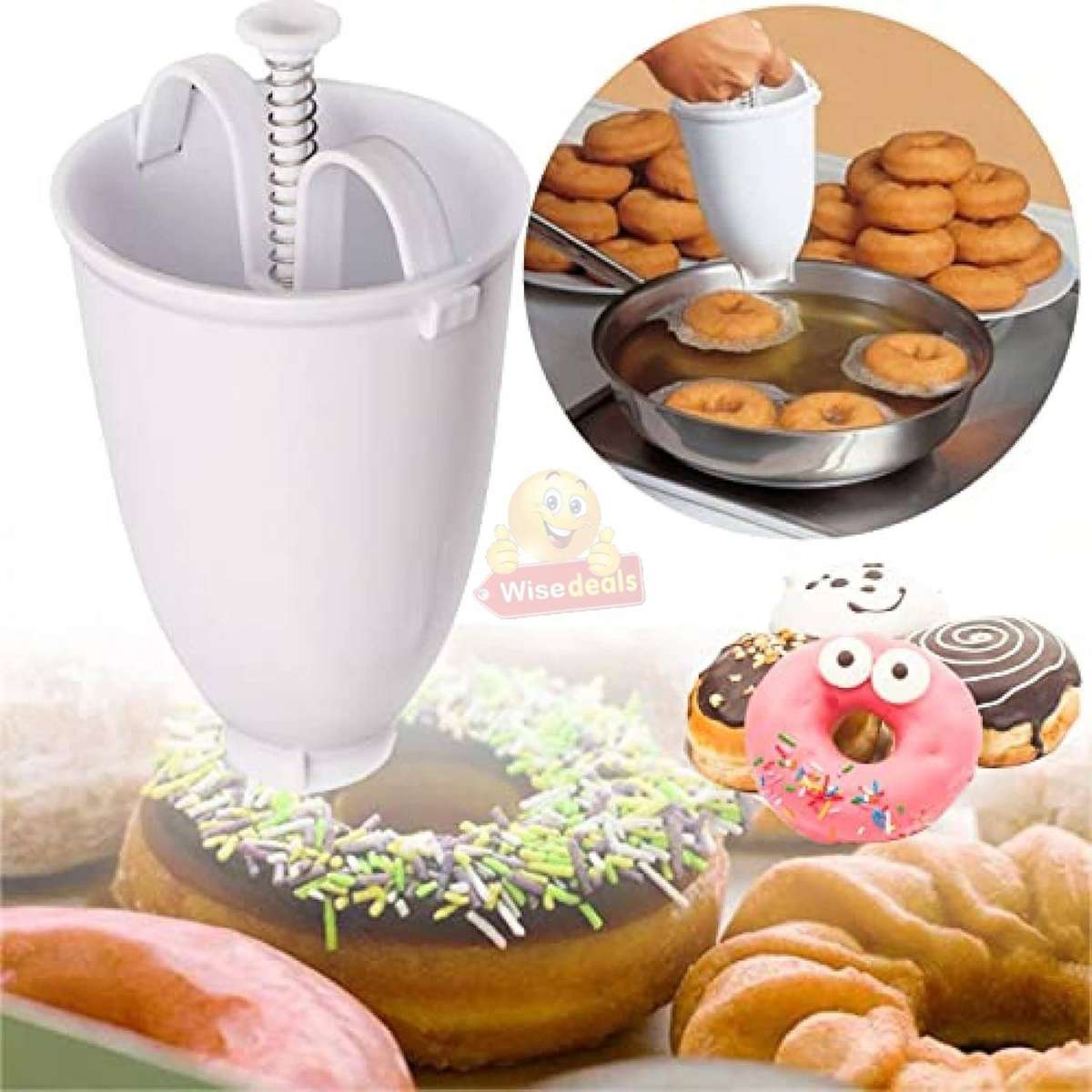 One Hand Donut Maker Dispenser