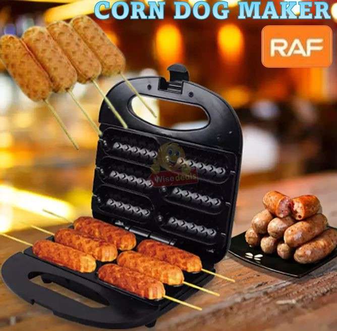 RAF Waffle Corn Hot Dog Maker 750watt
