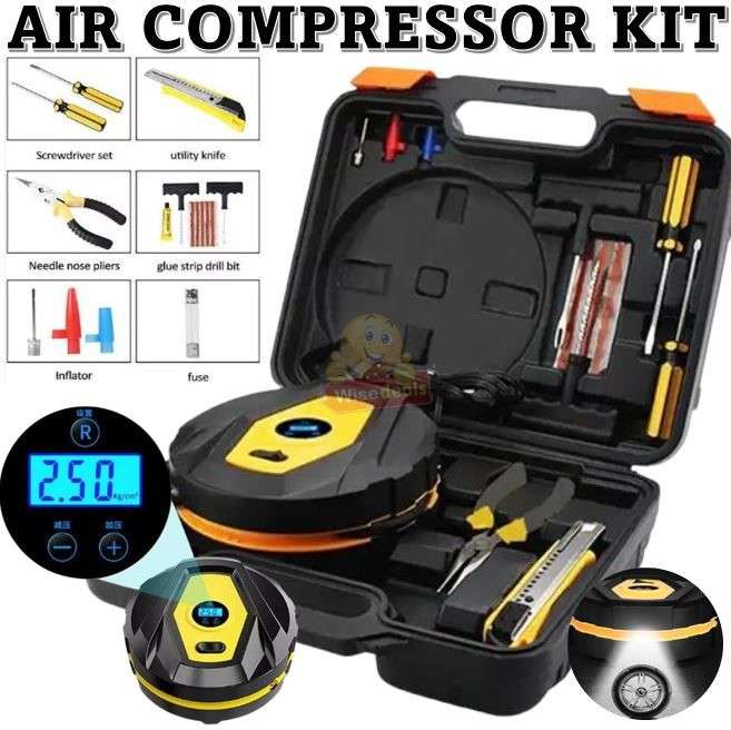 Air Compressor Tyre Inflator Accessory Kit