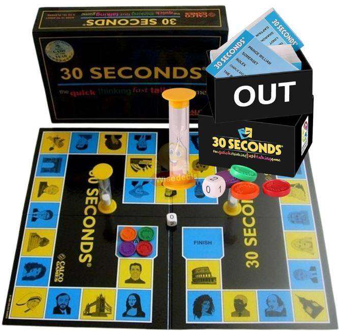 30 Seconds Board Game for Lots of Family Fun