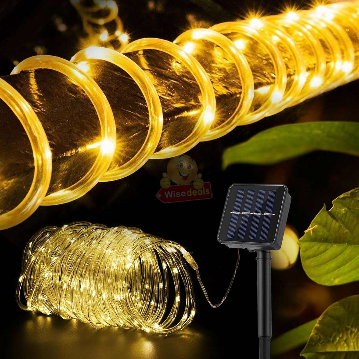 10m LED Solar String Tube Lights