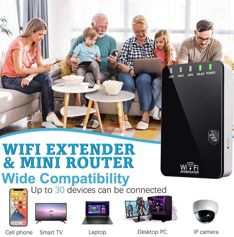 2.4Ghz 300Mbps Wireless-N WIFI Repeater and Mini Router