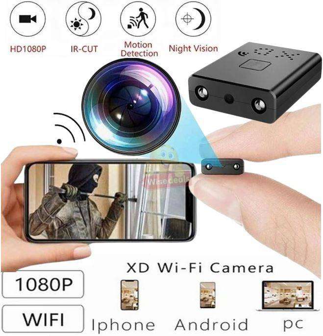 Smallest XD Mini Camera 1080P HD WIFI IP Remote Monitoring IR Night Vision