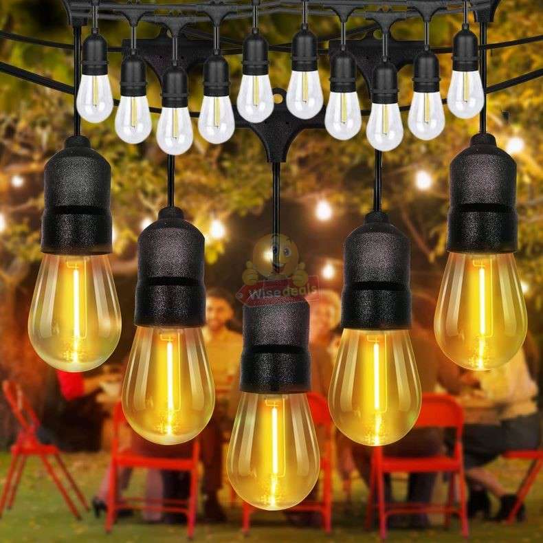 Waterproof 5M 10 X Bulbs LED String Lights for Indoor, Outdoor and Commercial use - START R1 ONLY