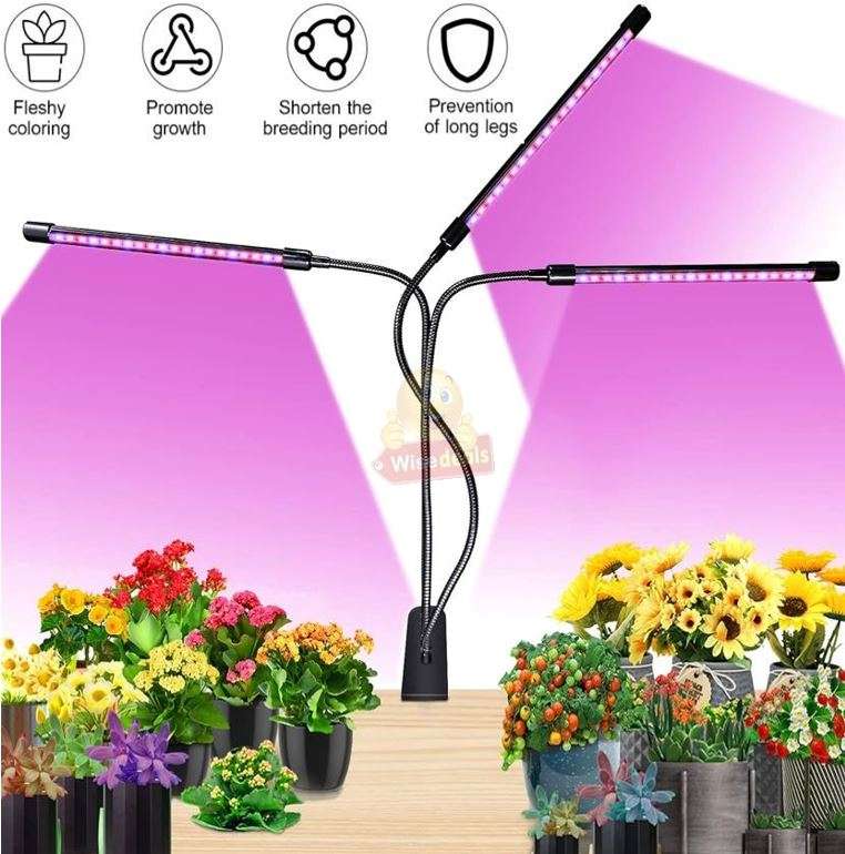 3 Adjustable Light Head LED Grow Light system