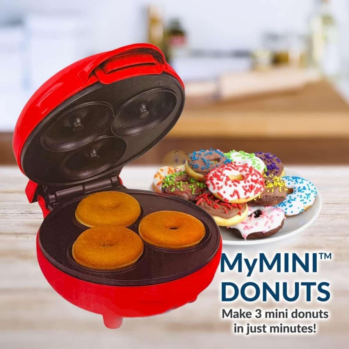 3 Minute Mini Donut Maker with Indicator Light