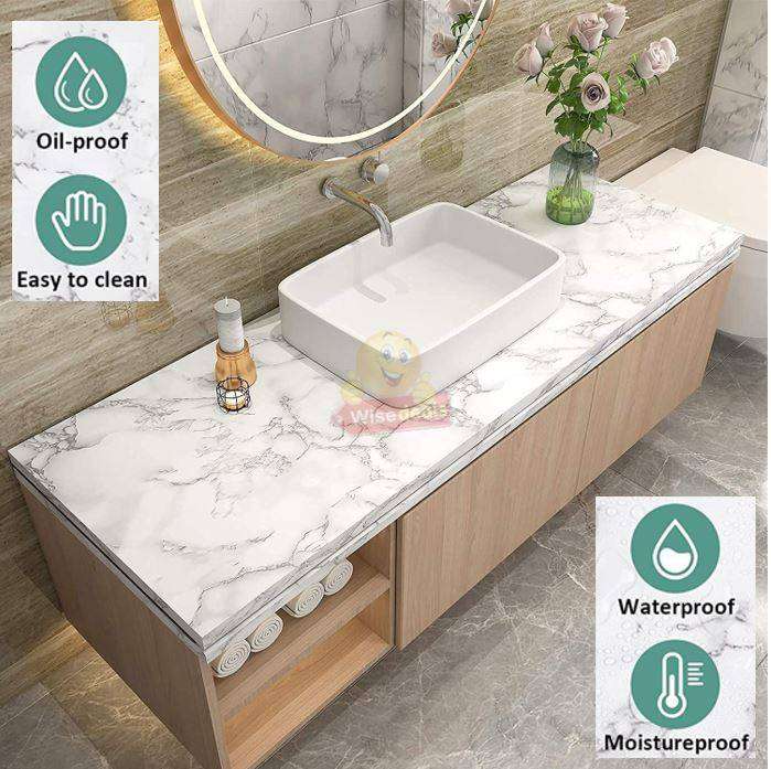 Self-Adhesive water-resistant Marble Pattern Film 40CM x 2M