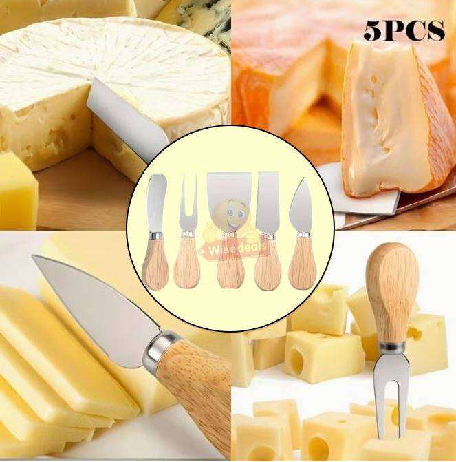 5 Piece Stainless Steel Cheese Set