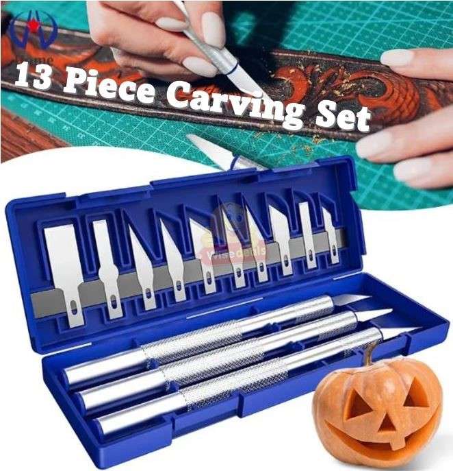 13 Piece Carving Knife Set with Storage Case