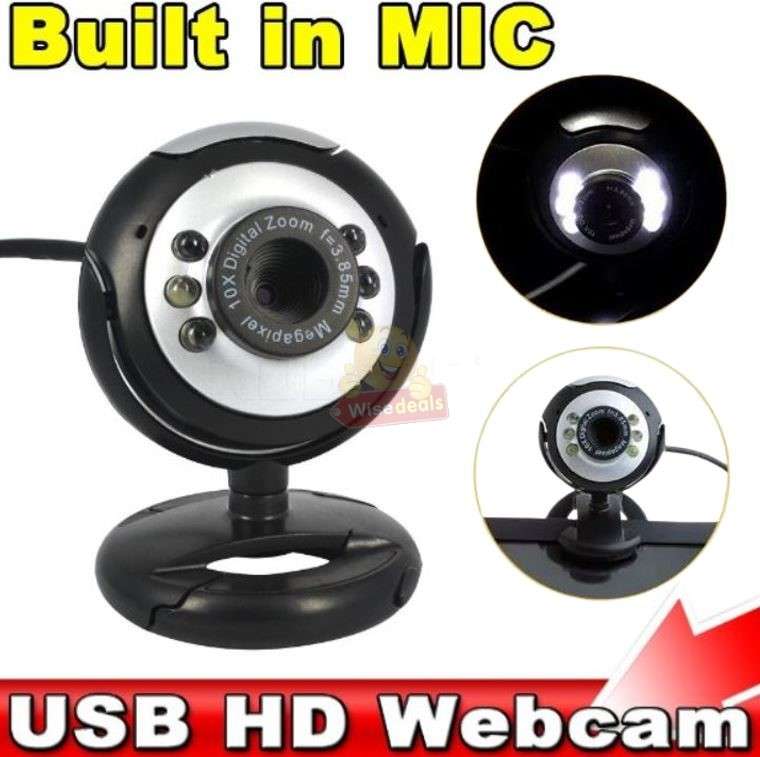 Mini USB Laptop Desktop HD Webcam with Microphone