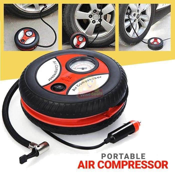 Portable Mini Air Compressor Auto Pump Car Sport Tyre Inflator
