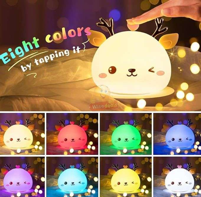 Silicone Soft Touch Bunny Night light Lamp