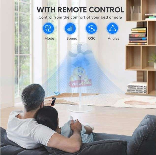 18-inch high-power floor fan