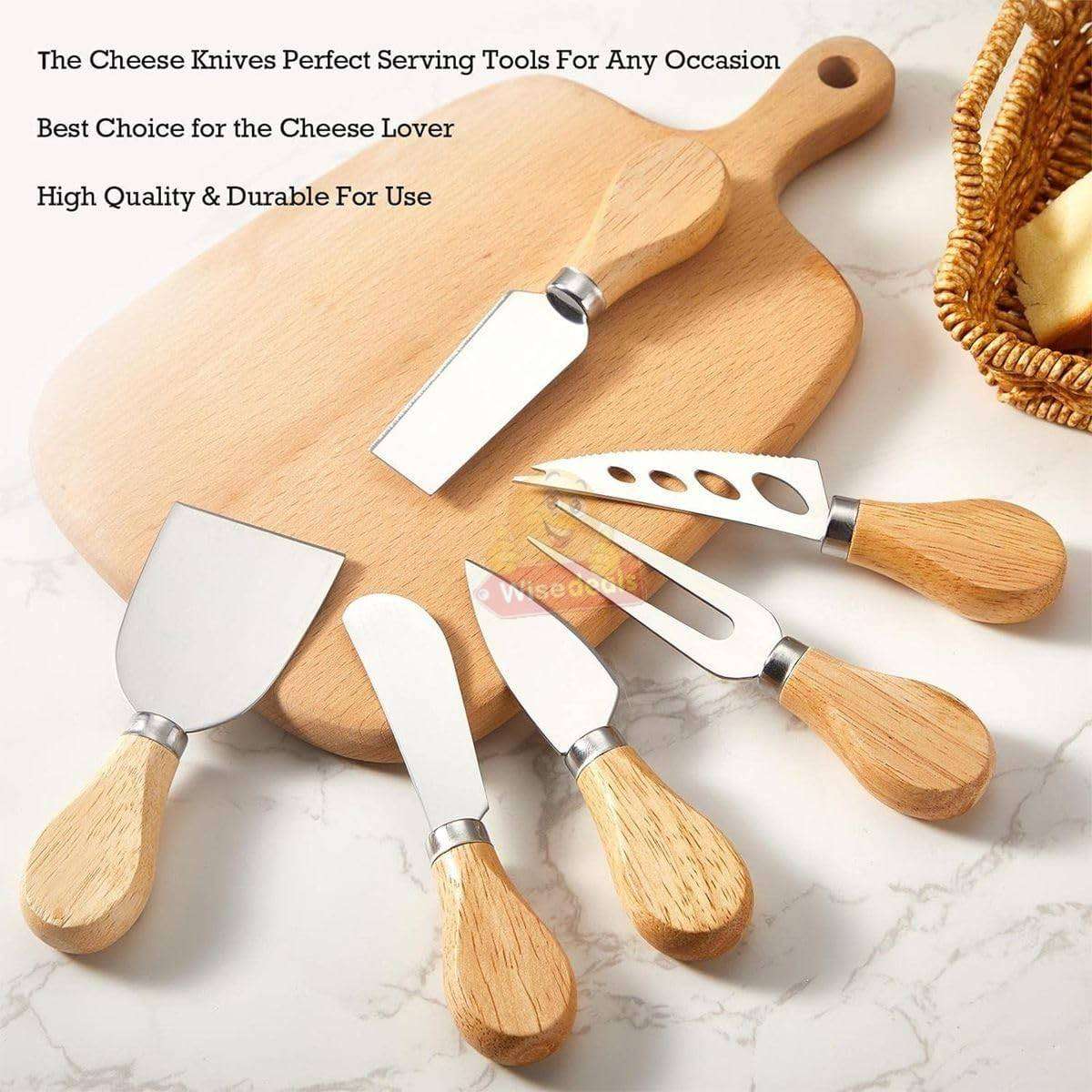 6 Piece Stainless Steel Cheese Set