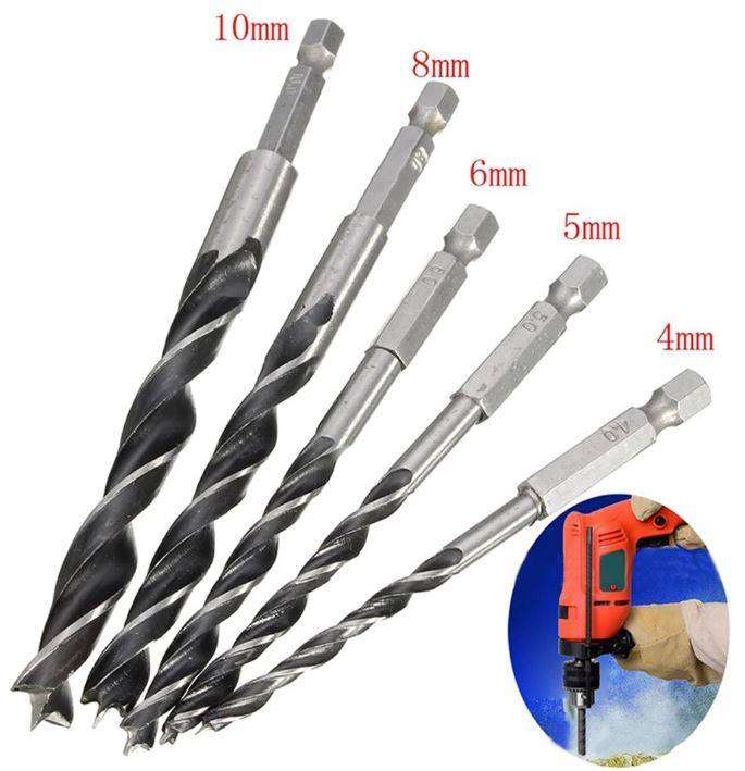 5 Piece Wood Drill Bit Set