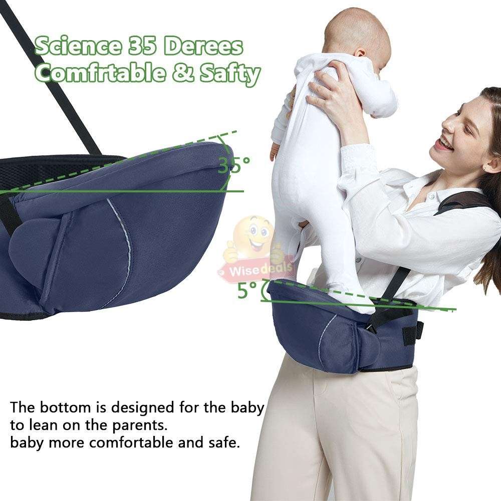 Portable Infant Baby Safe Waist Chair in Blue