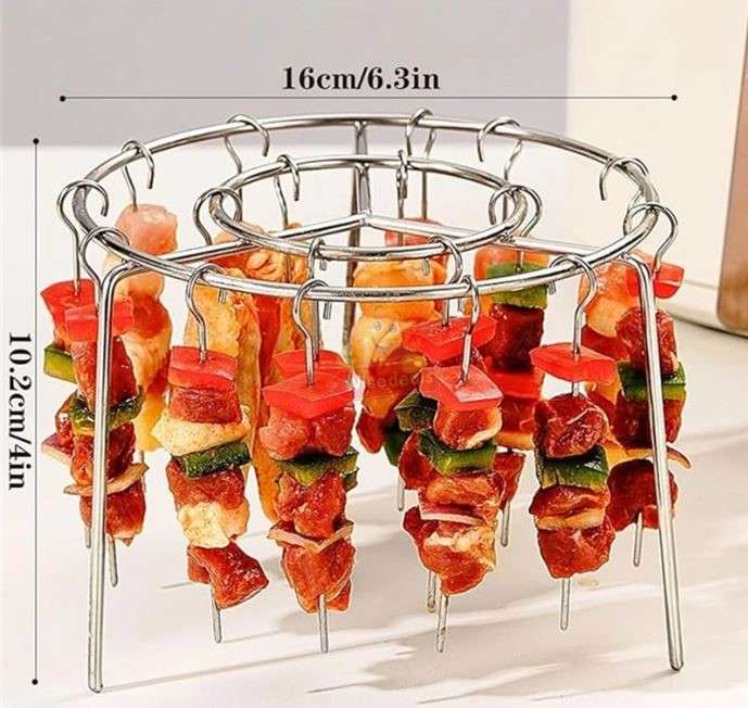 Stainless Steel Air Fryer Set. 24 Skewers