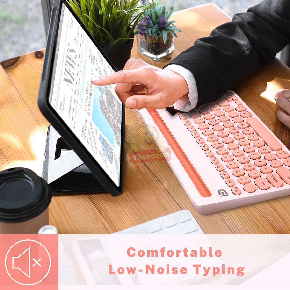 3 Channels Universal Wireless Bluetooth Slim Keyboard for Tablets Phone