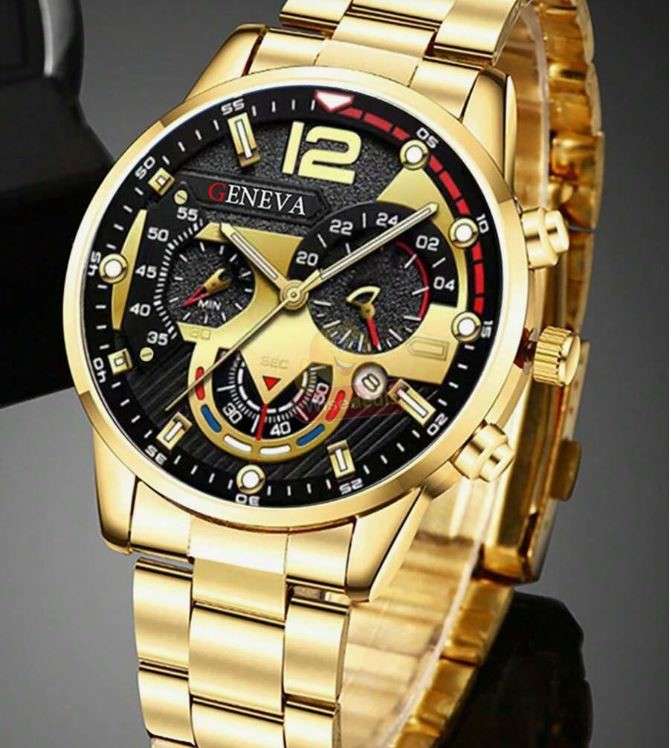 2 Piece Mens Watch and Bracelet Set includes Complimentary Gift Box