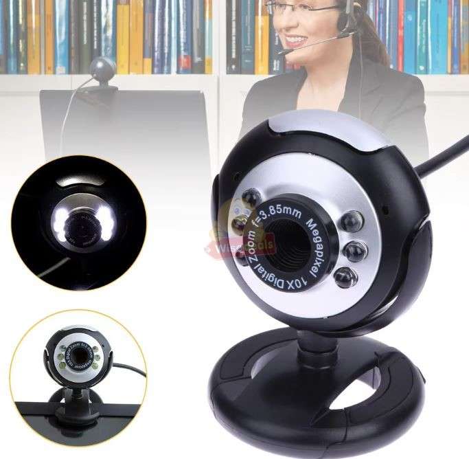 Mini USB Laptop Desktop HD Webcam with Microphone