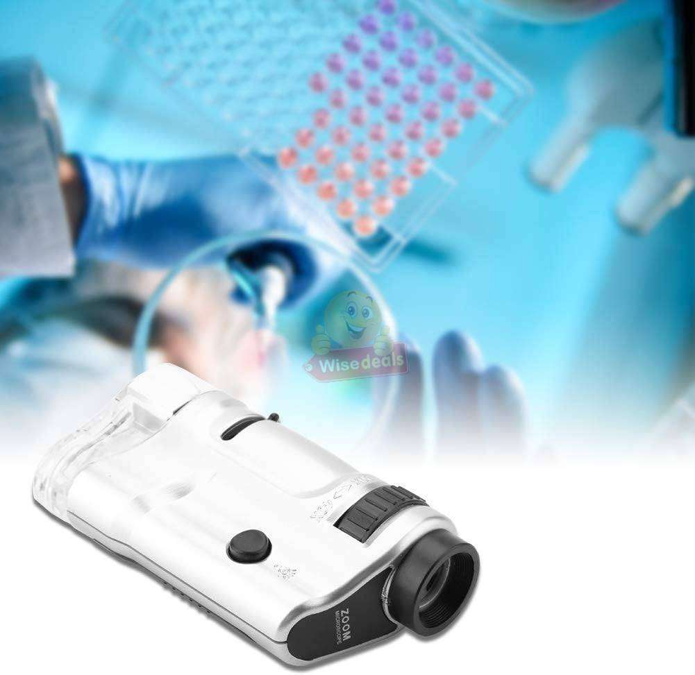 20X-40X Portable High Magnification Optical Zoom Microscope with LED Light