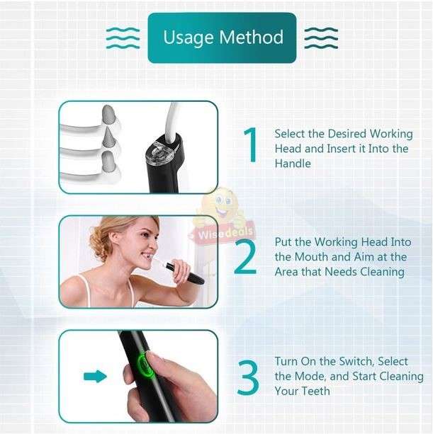 High-Speed Acoustic Vibration Electric Toothbrush and Grinding Heads