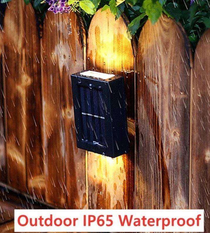 Twin Pack LED Solar Wall Light