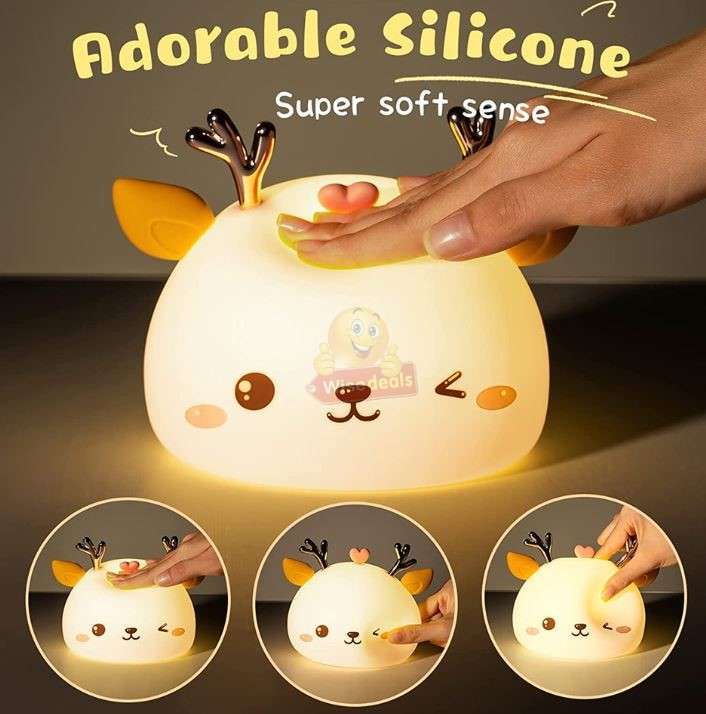 Silicone Soft Touch Bunny Night light Lamp