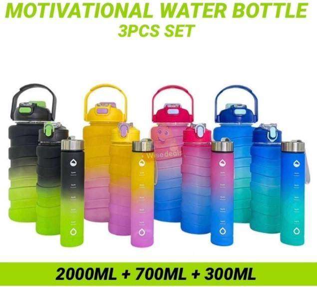 3 Piece Phone Stand Holder Water Bottle Set