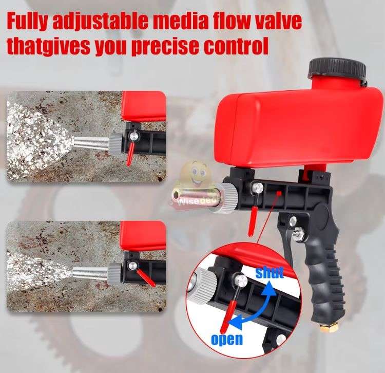 Handheld Easy to Operate Pneumatic Sandblaster Gun