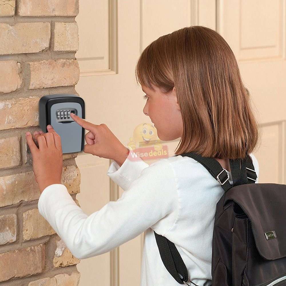 Outdoor wall mounted Key Safe with combination lock