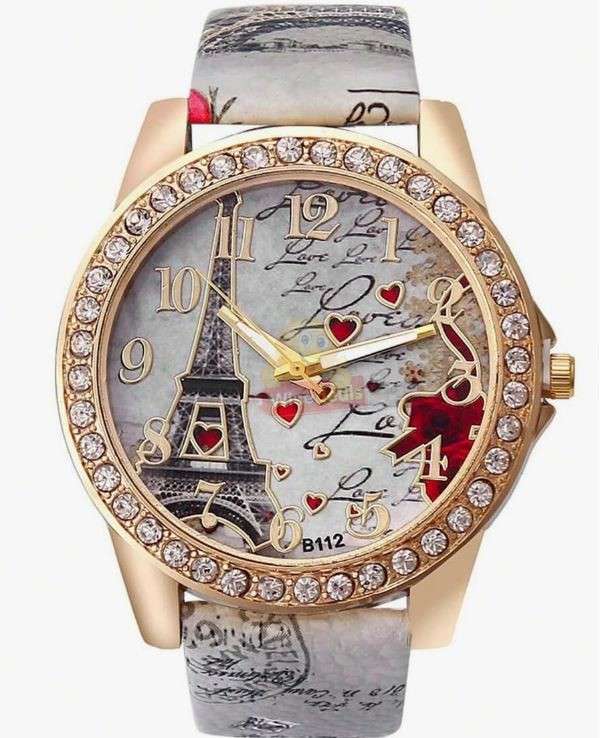 Elegant Paris Themed Eiffel Tower Ladies Watch in Complimentary Gift Box